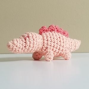 Pinky Handmade Crochet Dinosaur